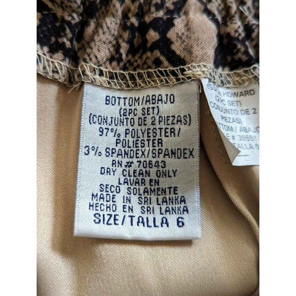 Jessica Howard snakeskin pattern pants   Sz 6 - Picture 6 of 11